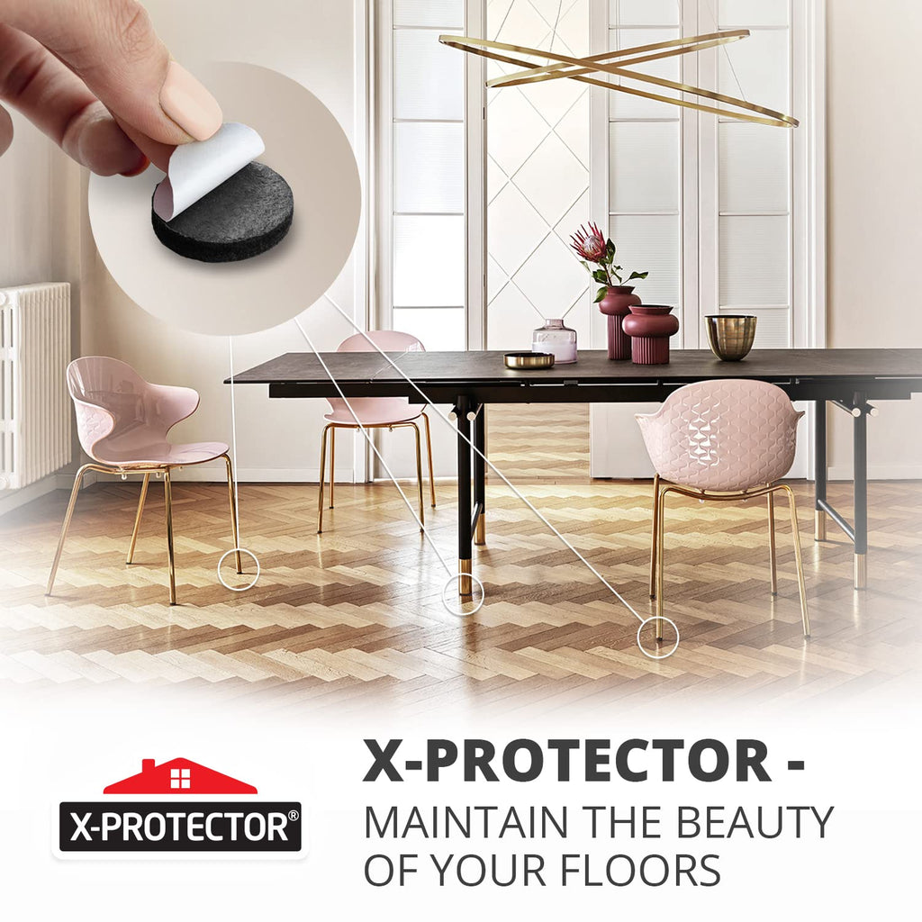 Felt Furniture Pads X-PROTECTOR 10 PCS - Premium 8” x 6” x 1/5” Heavy Duty Black Felt Sheets! Cut Large Furniture Pads to The Size You Need - The Best Felt Floor Protectors for Any Hard Floor!…