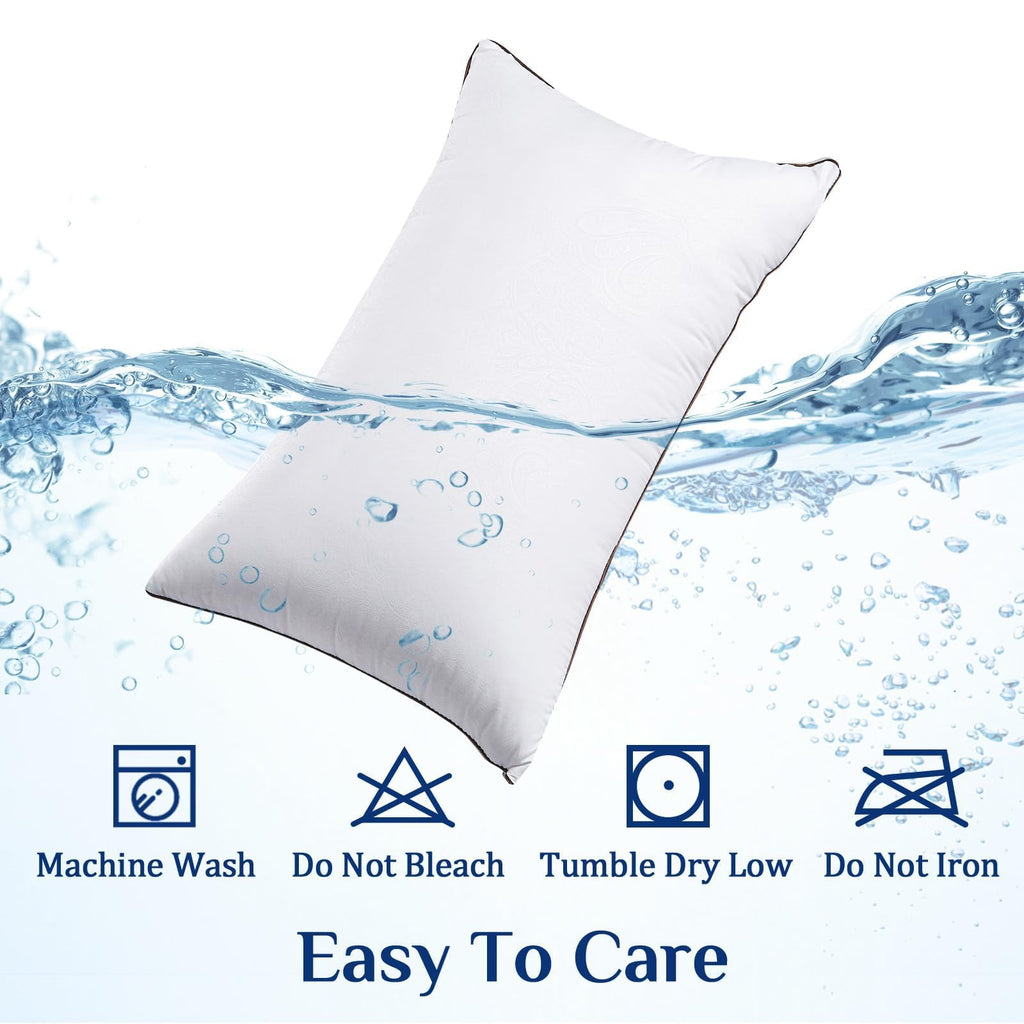 JOLLYVOGUE Pillows Queen Size 2 Pack for Sleeping, Soft and Supportive Bed Pillow for Side and Back Sleeper, Down Alternative Hotel Collection Pillows-20 x30