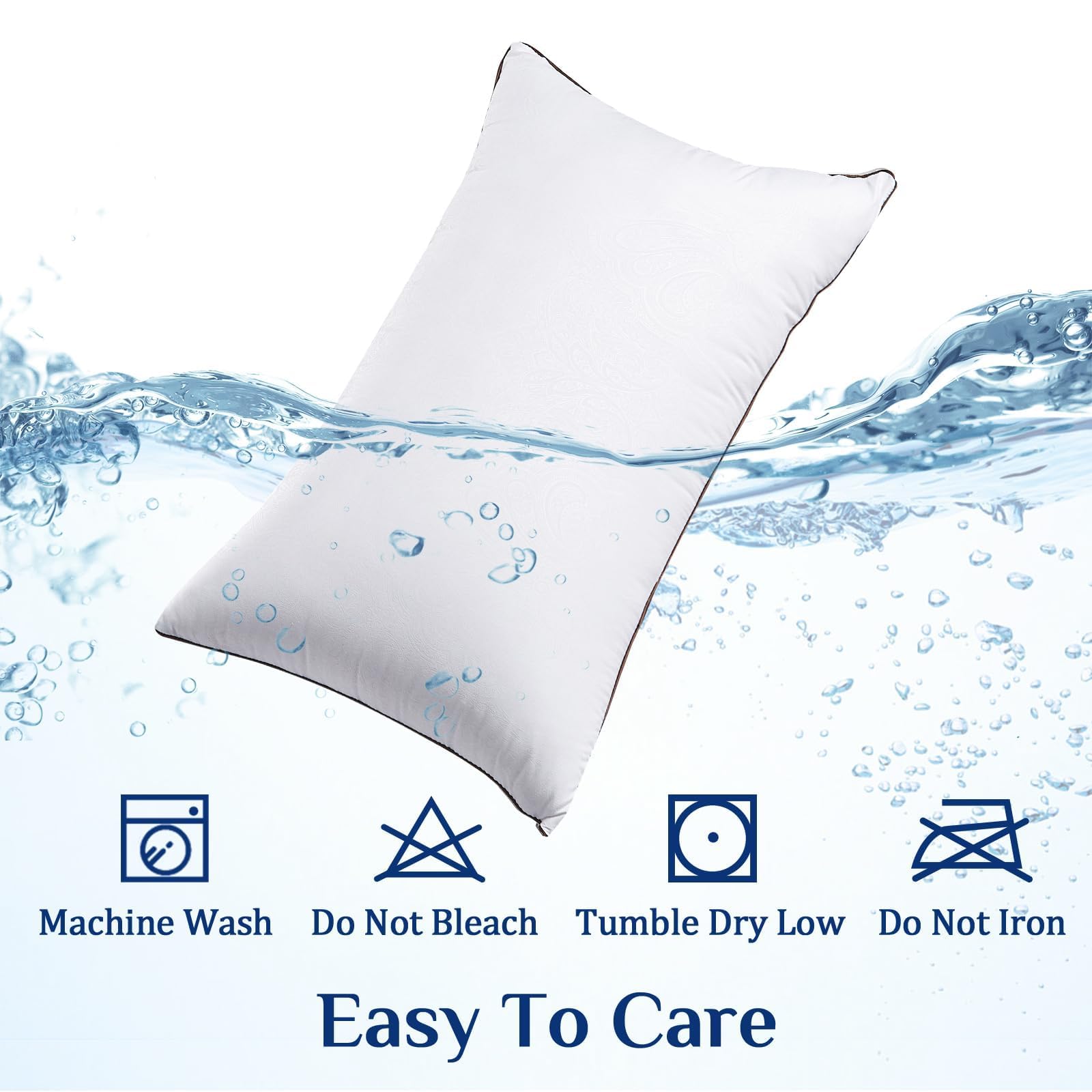 JOLLYVOGUE Pillows Queen Size 2 Pack for Sleeping, Soft and Supportive Bed Pillow for Side and Back Sleeper, Down Alternative Hotel Collection Pillows-20 x30