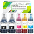GREENPRINT EPT502 Ink Cartridges Bottle Refill Multipack Replacement for ET-15000 ET-2760 ET-2850 ET-2980 ET-3710 ET-3750 ET-3760 ET-3830 ET-3843 ET-3850 ET-4750 ET-4760 ET-4850 Printer (2BK C M Y)