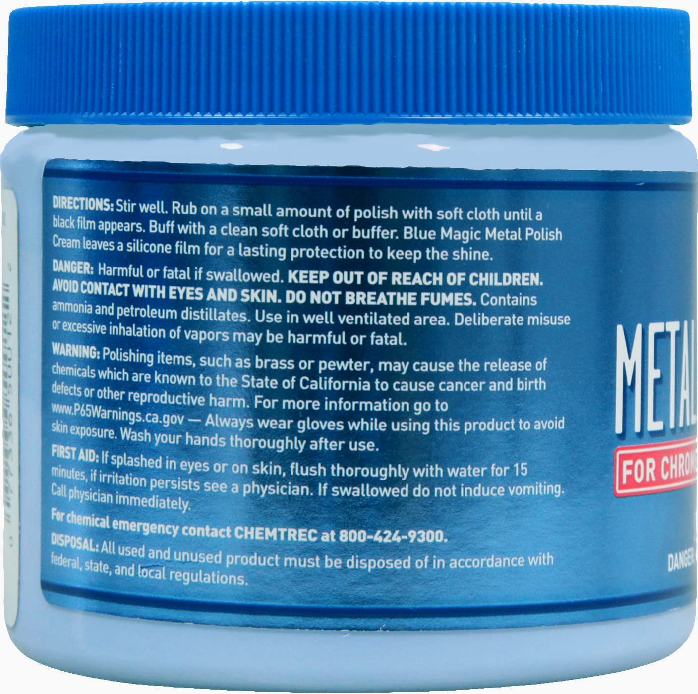 BlueMagic 500-06 Metal Polish Cream - 19 3/8 oz.