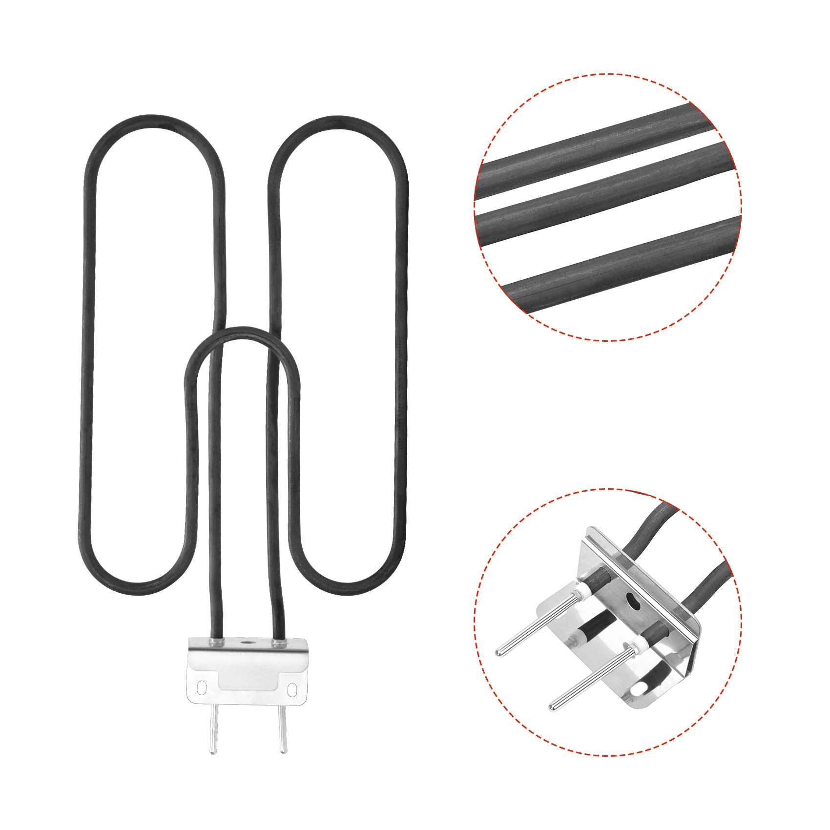 Stanbroil Heating Element Replacement for Weber 526001 (2008) Q140 Electric Grill, 522001 Weber Q140 Electric, 52020001 Q1400 Electric Grill, 522801 Weber Q140
