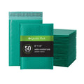 Quality Park Bubble Mailers, 6" x 9", Turquoise Poly Mailers, Padded Envelopes, Shipping Bags, Water Resistant, Self Seal, 50 Per Box (QUA85913)