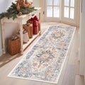 Grosrues Hallway Runner Rug 2'x6' Washable Non Slip Area Carpet - Soft Throw for Bedroom, Water Absorbent Entryway Rug Runner - Indoor Entrance Floor Mat for Kitchen Laundry Room