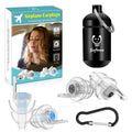 Airplane Ear Plugs Pressure Relief 2 Pairs, Airplane Travel Essentials, Prevent Ear Pain While Flying, Reusable Soft Plane Earplugs Earbuds for Adults Kids 12+ Tiny-Ears, 25dB Noise Cancelling