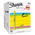 Sharpie Pocket Highlighters, Narrow Chisel Tip, Yellow, 36 Count