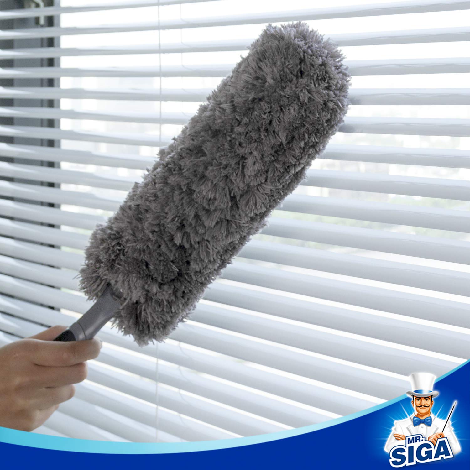 MR.SIGA Lint Free Microfiber Duster Refills, Washable Duster for Household Cleaning