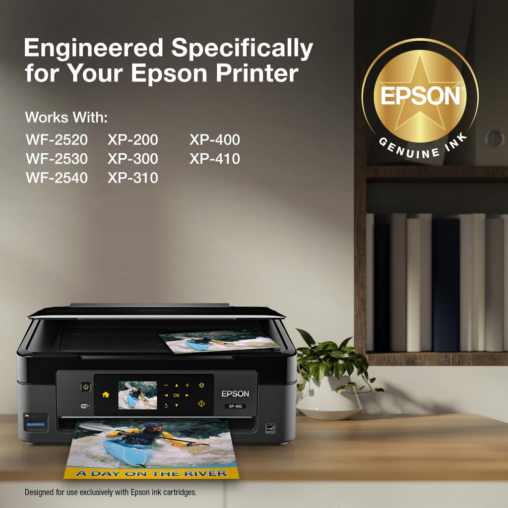 EPSON 200 DURABrite Ultra Ink Standard Capacity Black Cartridge (T200120-S) Works with WorkForce WF-2520, 2530, 2540, Expression XP-200, 300, 310, 400, 410