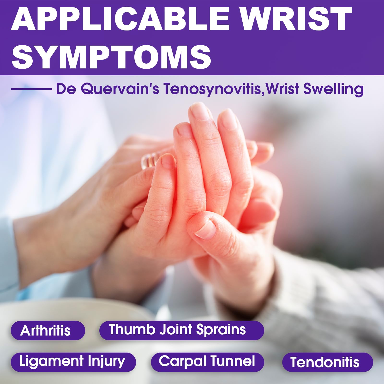 TISMOD Wrist Brace Carpal Tunnel with Thumb Support,Adjustable Night Thumb Spica Splint Right Left Hand,Wrist Guard Stabilizer Arthritis,Tendonitis,syndrome,De Quervain's Tenosynovitis Women Men