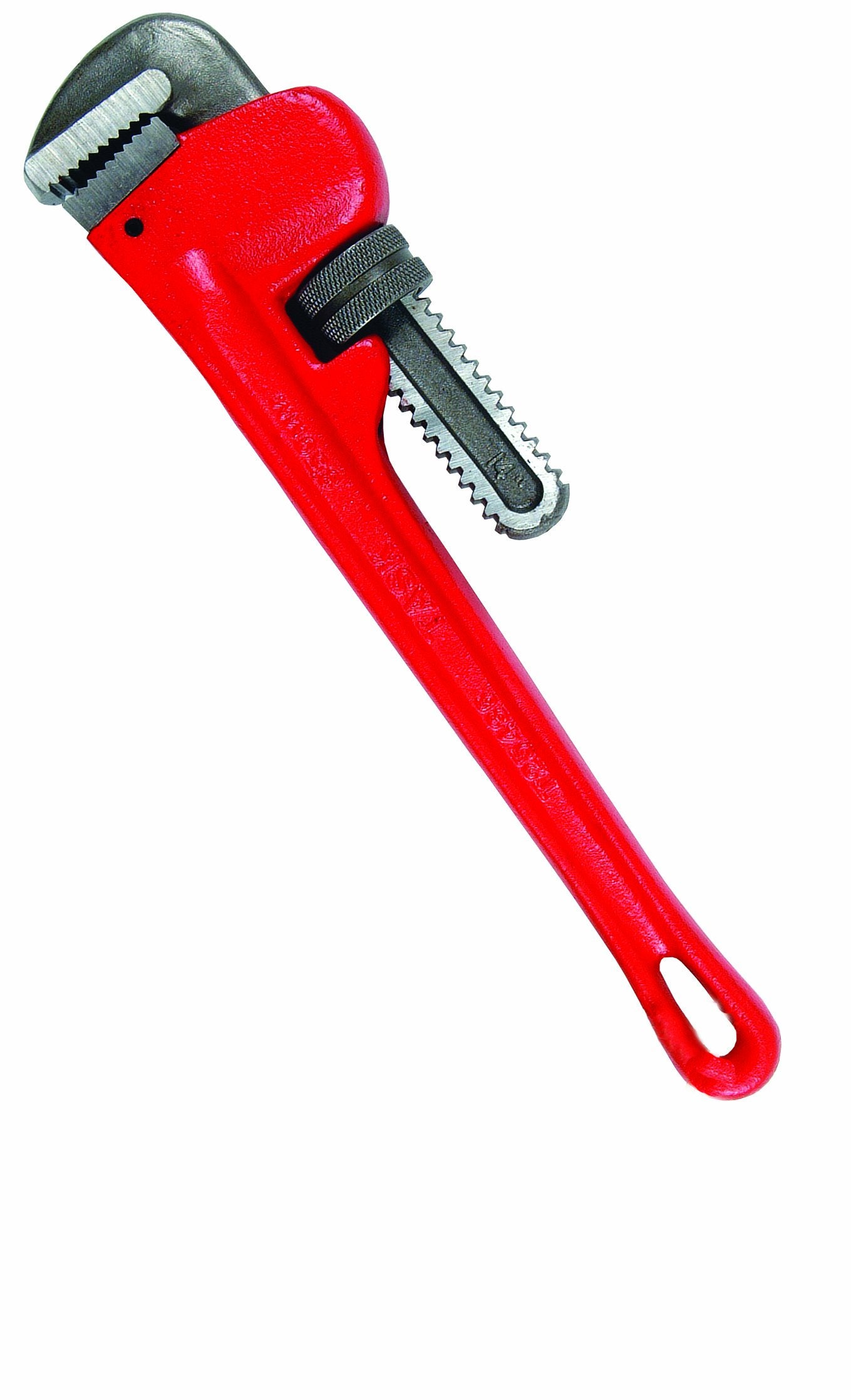 Task Tools 14-Inch Steel Pipe Wrench, T25436, Red