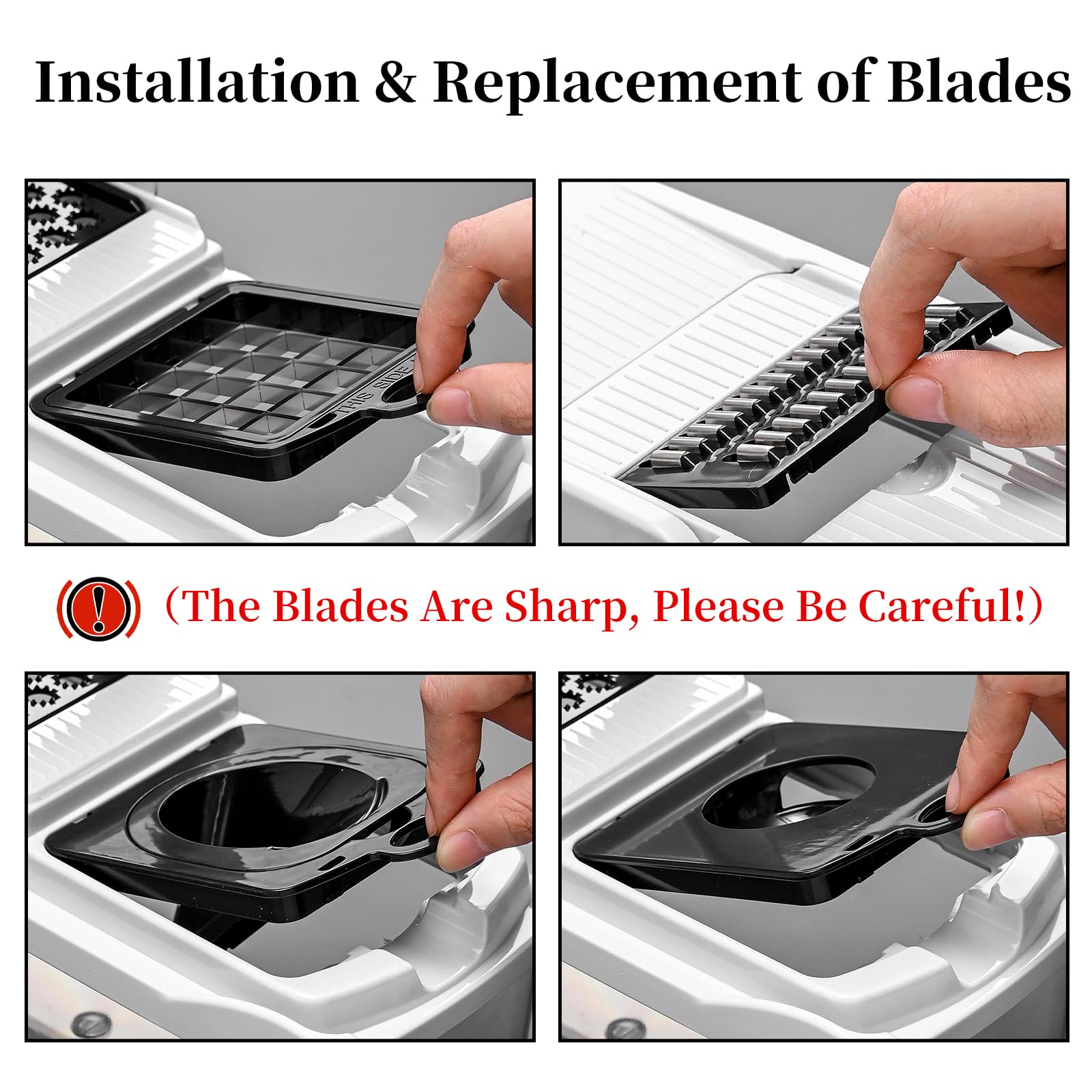 17-in-1 Vegetable Chopper Mandoline Slicer - 11 Interchangeable Blades Veggie Dicer Cutter with Container, Drain Strainer, Peeler, Hand Guard - BPA-Free Kitchen Food Chopper for Onion, Potato, Carrot