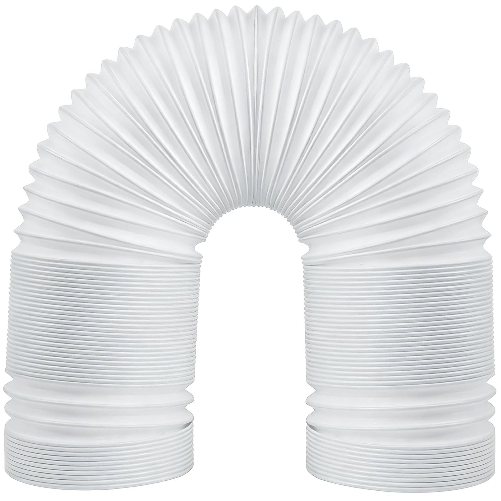 FUBININA 80" Portable Air Conditioner Hose, AC Hose with 5.9" Diameter, Anti-Clockwise Thread AC Exhaust Hose for Portable AC Vent Replacement Tube Compatible with LG Air Conditioner Part