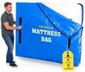 Mattress Bag for Moving,Extra Thick Mattress Cover Queen Mattress Storage Bag with 8 Strong Handles & Zipper,Heavy Duty Mattress Moving Bag,Waterproof Mattress Protector,Moving Supplies(Queen Size)