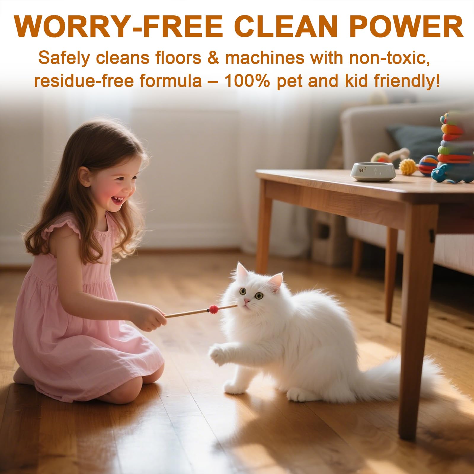 Concentrated Floor Cleaning Solution for All Robot Vaccum and Mop, Wet Dry Vacuums Compatible with Eufy, Roborock, Roomba, Tineco, Shark, 29.76 fl oz Dilution Ratio 1:200 Same Ratio as Original