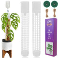 JEGU Self-Watering Moss Pole for Monstera Plant Support, 18.8 Inch Stackable Plastic Moss Pole for Climbing Plants (2PACK-Large)