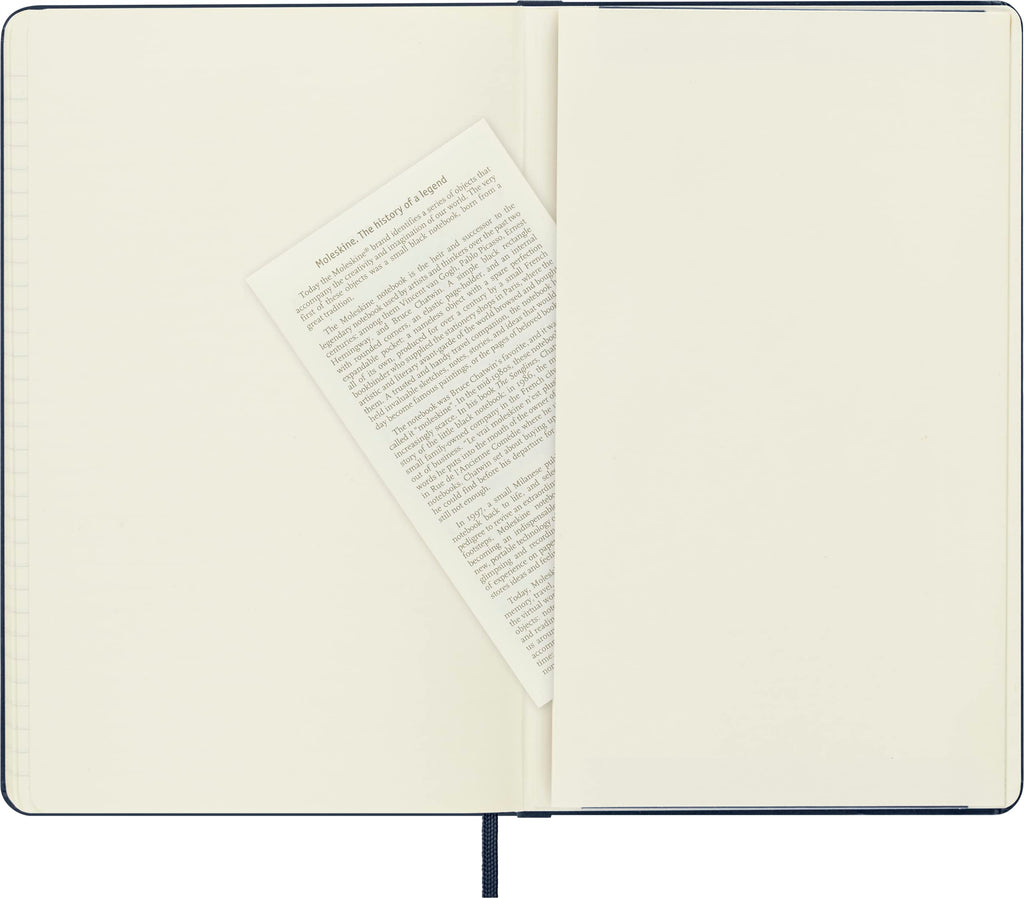 Moleskine Classic Notebook, Hard Cover, Large (5" x 8.25") Ruled/Lined, Sapphire Blue, 240 Pages