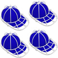 Hat Washer and Cleaner Cage for Baseball Caps - Fits Adult and Kid's Sizes - White (4 Pack)