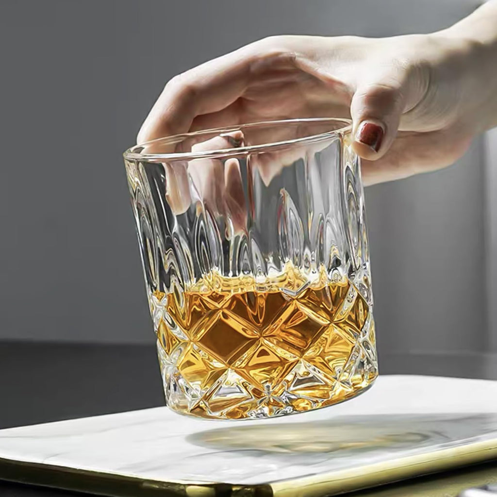 Triplorare Whiskey Glasses Set of 6, 11 OZ, Old-Fashioned, Rocks Glasses, Bar Whiskey Glasses, Glasses for Scotch