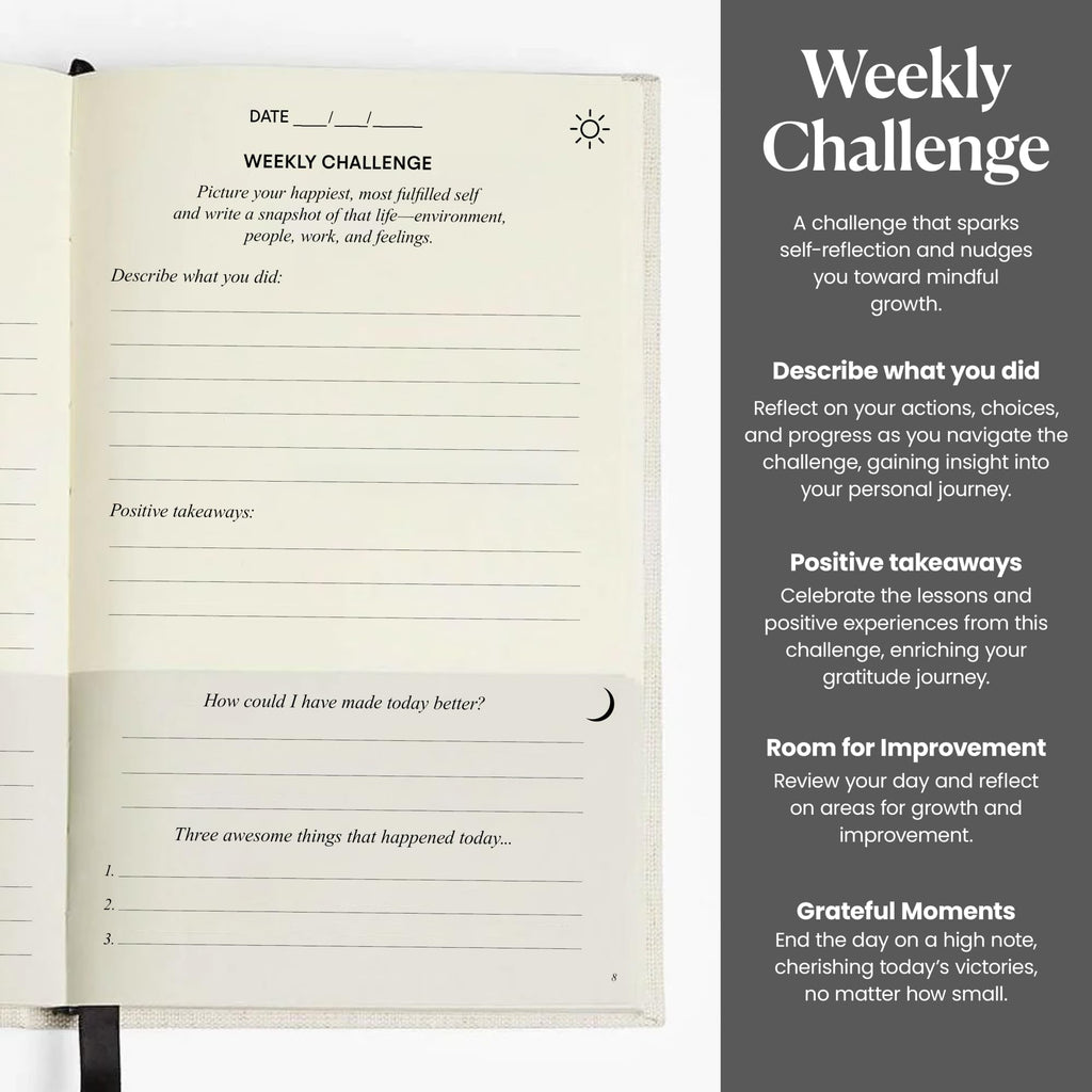 The Original Gratitude Journal 2026 - 5 Minute Gratitude Practice with Inspiring Quotes and Mindful Prompts for Affirmation, Reflection & Wellness - Daily Happiness Journal for Women & Men by Thankful Path