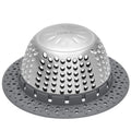 LEKEYE Drain Hair Catcher/Bathtub Shower Drain Hair Trap/Strainer Stainless Steel Drain Protector-Silver