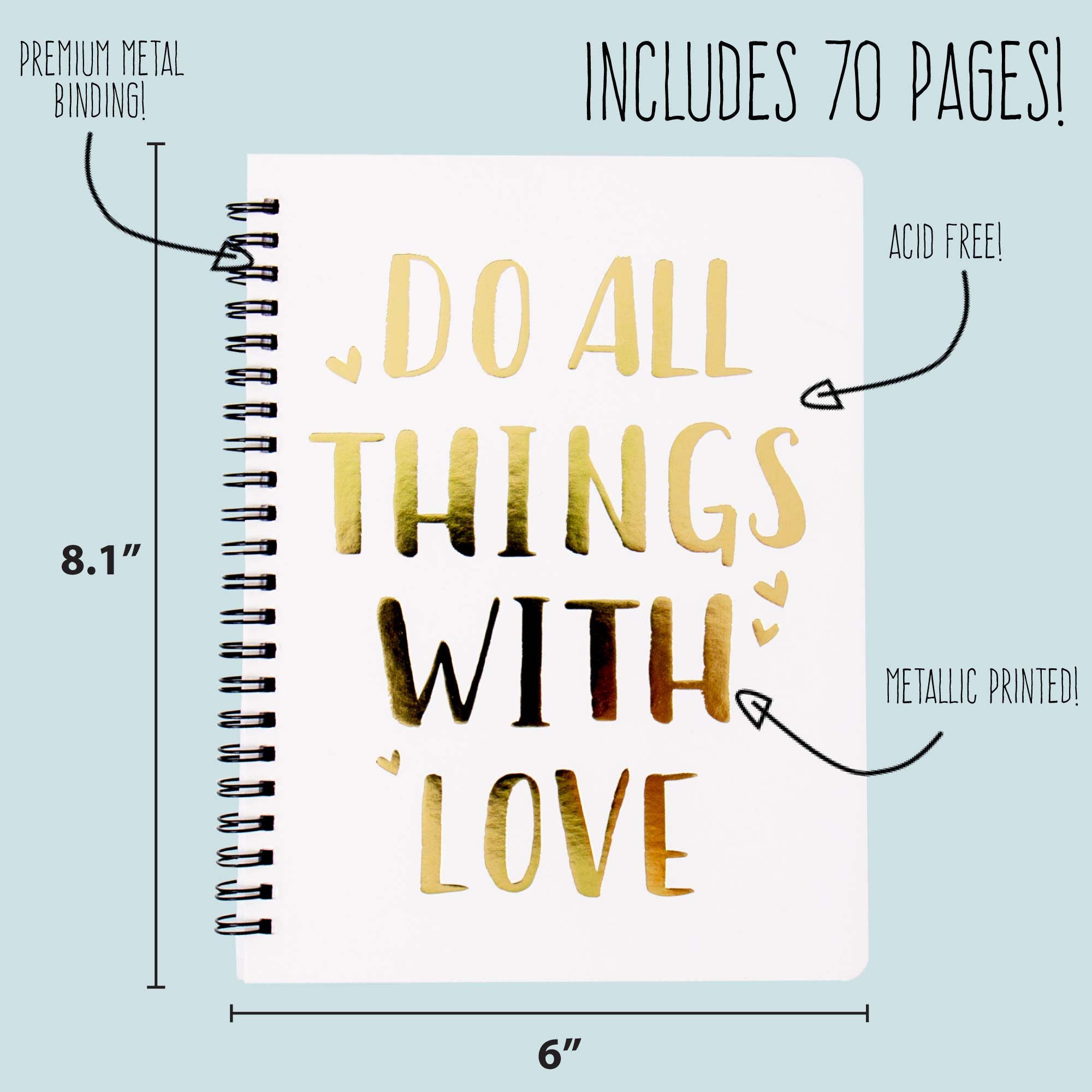 STMT 90824 DIY Journaling Set by Horizon Group USA, Personalize & Decorate Your Planner/Organizer/Diary with Stickers, Glitter Frames, Magnetic Bookmarks, Tassel Keychain & More. Pen Included