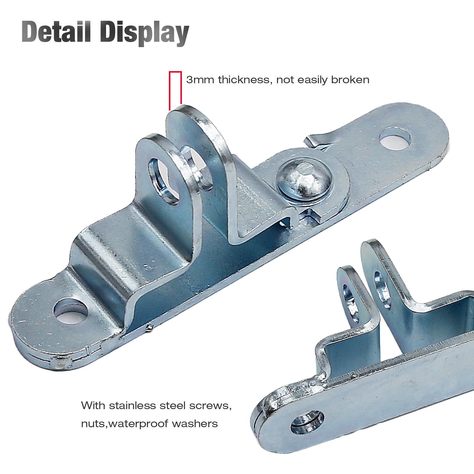 Hoypeyfiy 2Pcs Trailer Door Hasp Kit, Cargo Trailer Door Latch Catch for Enclosed Car Hauler, Truck, Flatbed Trailer, Container