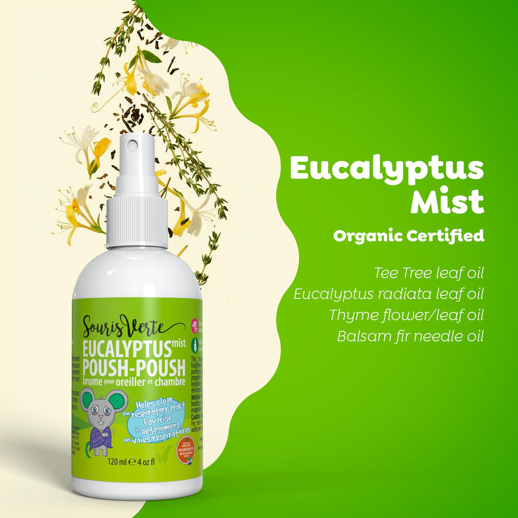 Souris Verte Eucalyptus Mist – for Pillow and Bedding – Made in Canada (3-Pack)