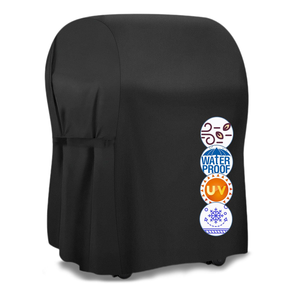 Housse BBQ Cover Grill Cover, 32-inch Heavy Duty Oxford Waterproof Windproof Resistant BBQ Gas Grill Cover for Outdoor Barbecue Fit Most Brands Weber, Brinkmann, Char Broil, Holland (Black, 30 Inch)