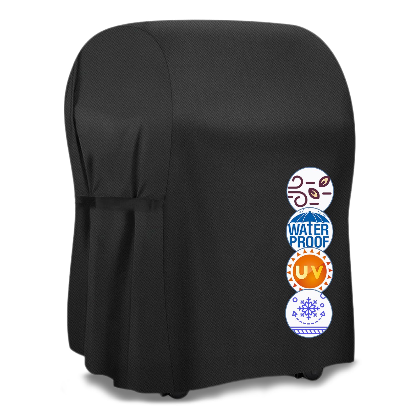 Housse BBQ Cover Grill Cover, 32-inch Heavy Duty Oxford Waterproof Windproof Resistant BBQ Gas Grill Cover for Outdoor Barbecue Fit Most Brands Weber, Brinkmann, Char Broil, Holland (Black, 30 Inch)