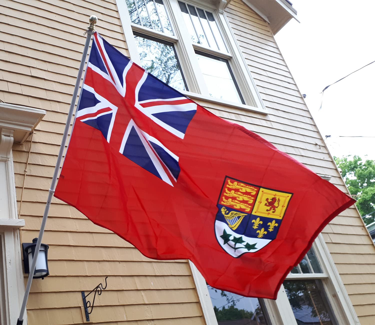Outdoor/Indoor Old Canada Red Ensign Flag 3X5 Ft Banner Screen Printed 100D Thick Polyester, (1921-1957) Distinctive Canadian Flag 36x60inch