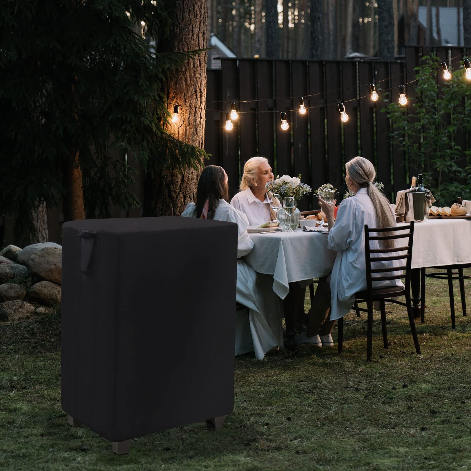 Jungda 32 Inch Outdoor Prep Table Covers for Keter Unity Small Portable Table, Waterproof BBQ Grill Table Cover with Air-Vent Dustproof Anti-UV All Weather Protection