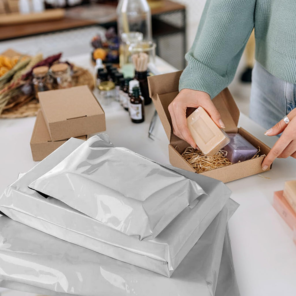 Poly Mailer 14.5x19 Inch 100 Pack,Shipping Bags for Business,Strong Adhesive Self-SealingBags,Waterproof Poly Bag for Clothing,Self-Sealing Envelopes Bags