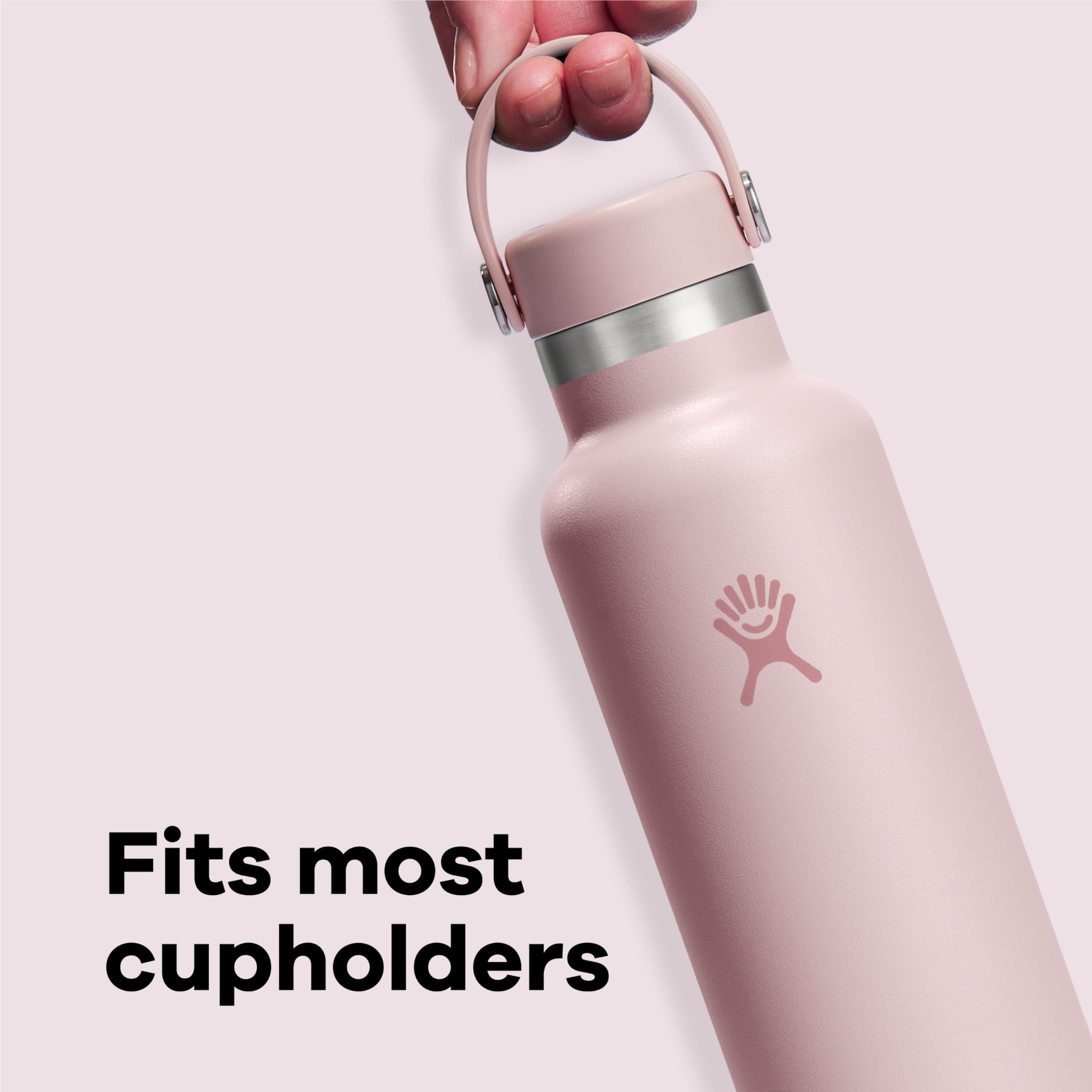 Hydro Flask 24 Oz Stainless Steel Standard Mouth Water Bottle with Flex Cap and Double-Wall Vacuum Insulation, Agave