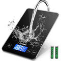 Drcowu Large Food Scale Digital, 15kg Kitchen Scales for Baking, Cooking, Keto and Meal Prep, Weight Balance Alimentaire with 1g Accuracy and LCD Dispaly, Easy to Read, Grams and Oz for Home, Black