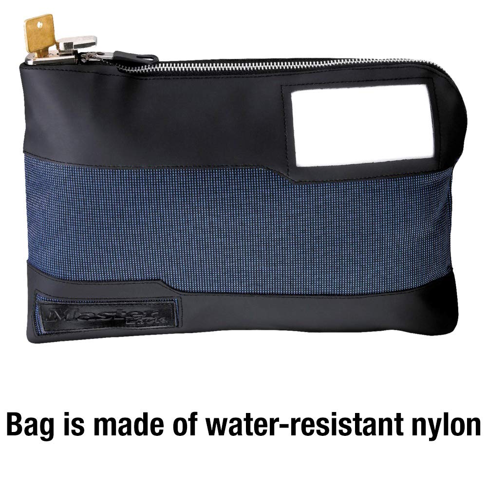 Master Lock 7120D Locking Security Bag, Blue, 10-Inch x 8-5/8-Inch x 1-7/8-Inch