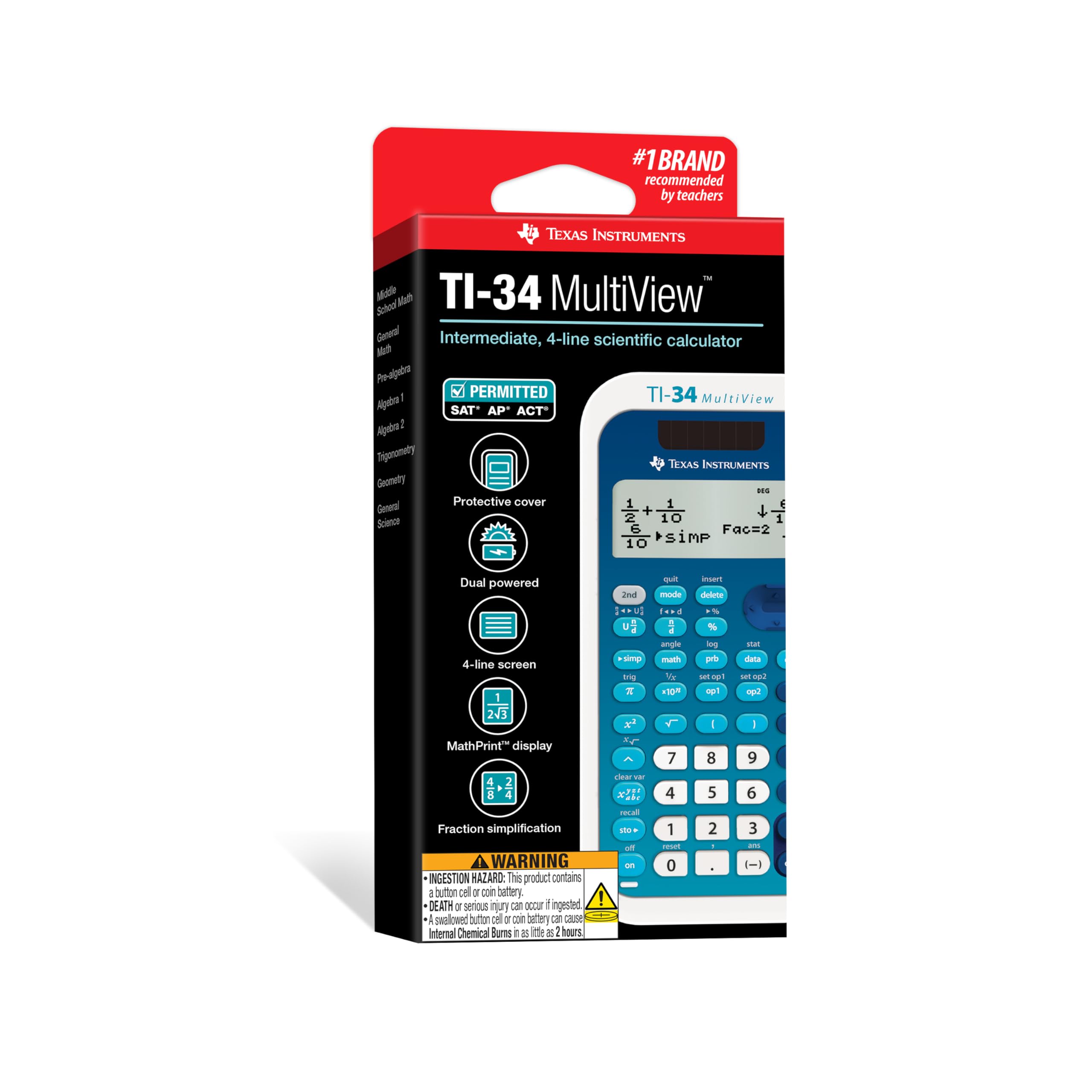 TI-34 MultiView Scientific Calculator