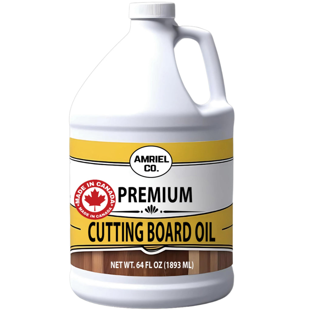 Cutting Board Oil 64 fl oz – 100% Food-Grade Mineral Oil for Protecting and Restoring Wooden Cutting Boards BY AMRIEL CO.