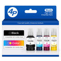 Skydo502 Ink Refill Bottles Replacement for T502 Printer Ink for Ecotank ET-2850 ET- 2800 ET-2750 ET-4760 ET-3830 ET-2760 ET-3850 ET-4750 ET-4850 ET-4950 ET-2700 ET-3760 Printer (4 Pack)