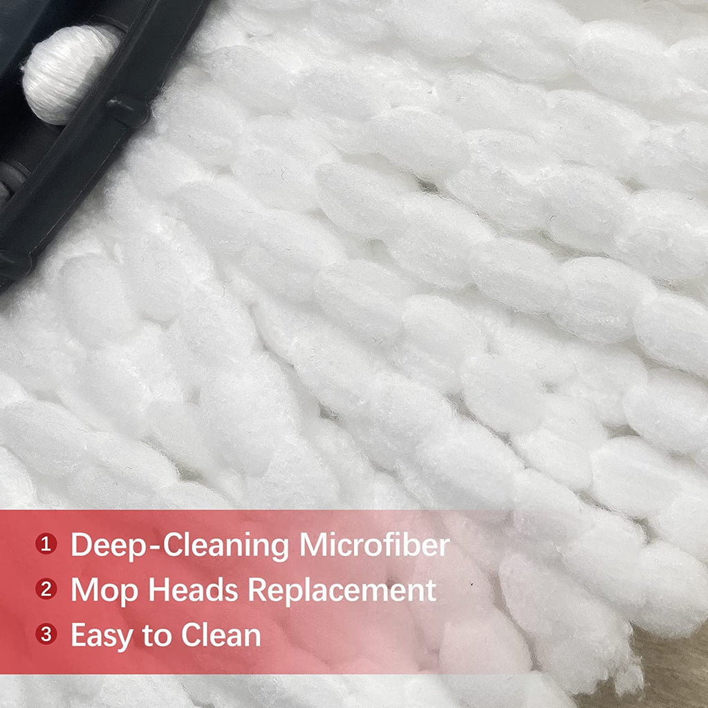 8Pack Spin Mop Head Refill, Universal 360°Mop Head Replacement for Vileda EasyWring Spin Mop, Microfiber Spin Mop Refills, Easy Cleaning Mop Head Replacement