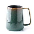 Large Ceramics Coffee Mugs,24 OZ,Large Handle Design,Extra Large Tea and Coffee Cup for Office and Home，Microwave and Dishwasher Safe(Color:24 oz Green).