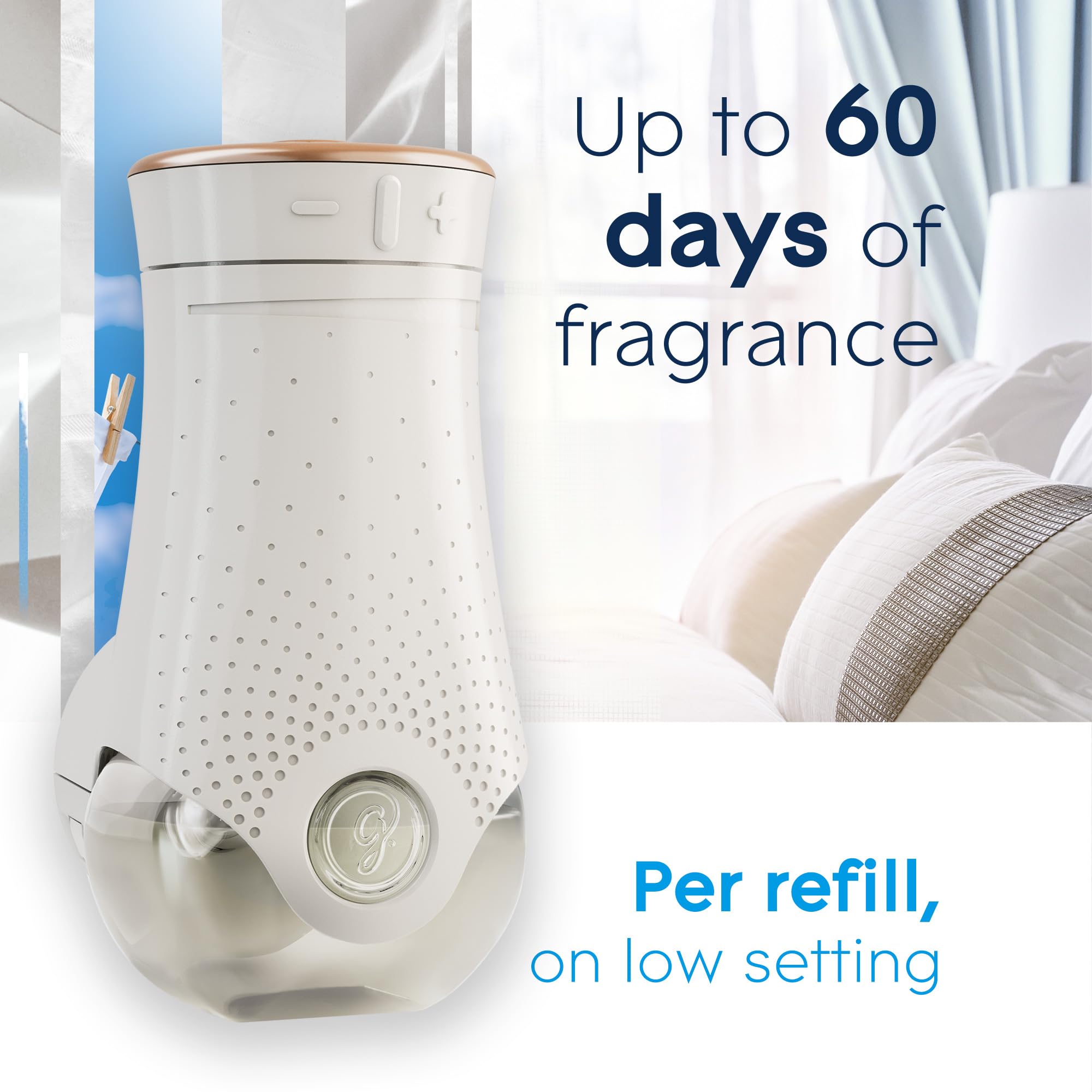 Glade PlugIns Air Freshener Oil Refill, Scented and Essential Oils for Home and Bathroom, Clean Linen, 10 Refills