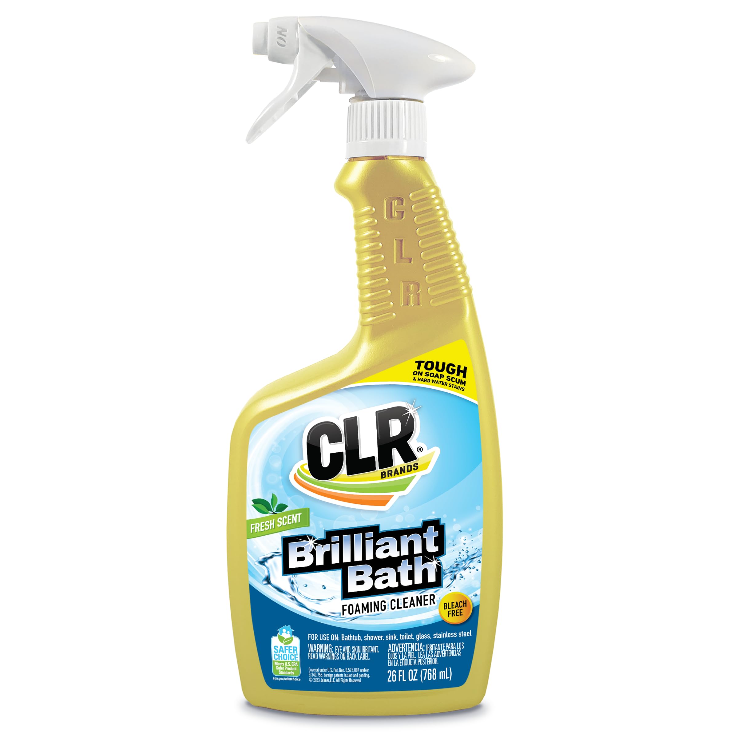 Jelmar PB-BK-2000 CLR Fresh Scent Bath and Kitchen Cleaner, 26 oz Trigger Spray Bottle