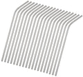 Reusable Metal Bent Straws 50-Pack in Bulk. 215mm/8.5 Inch Stainless Steel Drinking Straws in Bulk for Wholesale.Curved Straws for 20oz Tumblers Yeti (Silver All Bent 50pcs-8.5")