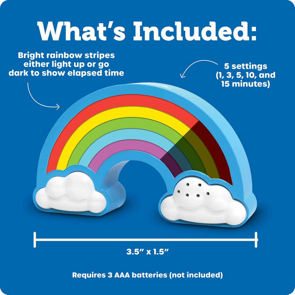Learning Resources Rainbow Visual Timer, 1 Piece, Ages 3+, Teacher Resources, School Supplies for Teachers, Social Emotional Learning Toys