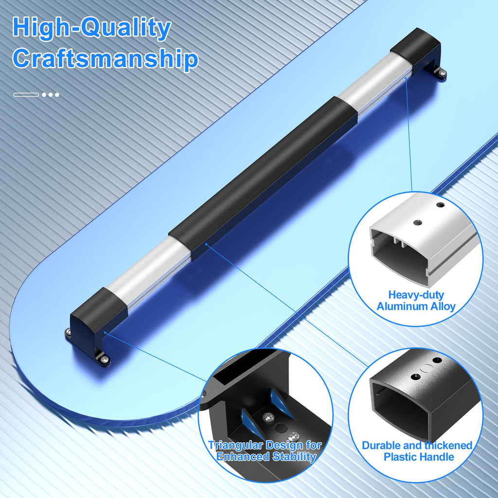 RV Screen Door Handle Adjustable Cross Bar Universal Fit Push Bar Metal and Plastic Durable Construction Crossbar for Travel Trailer Motorhome Camper Accessories