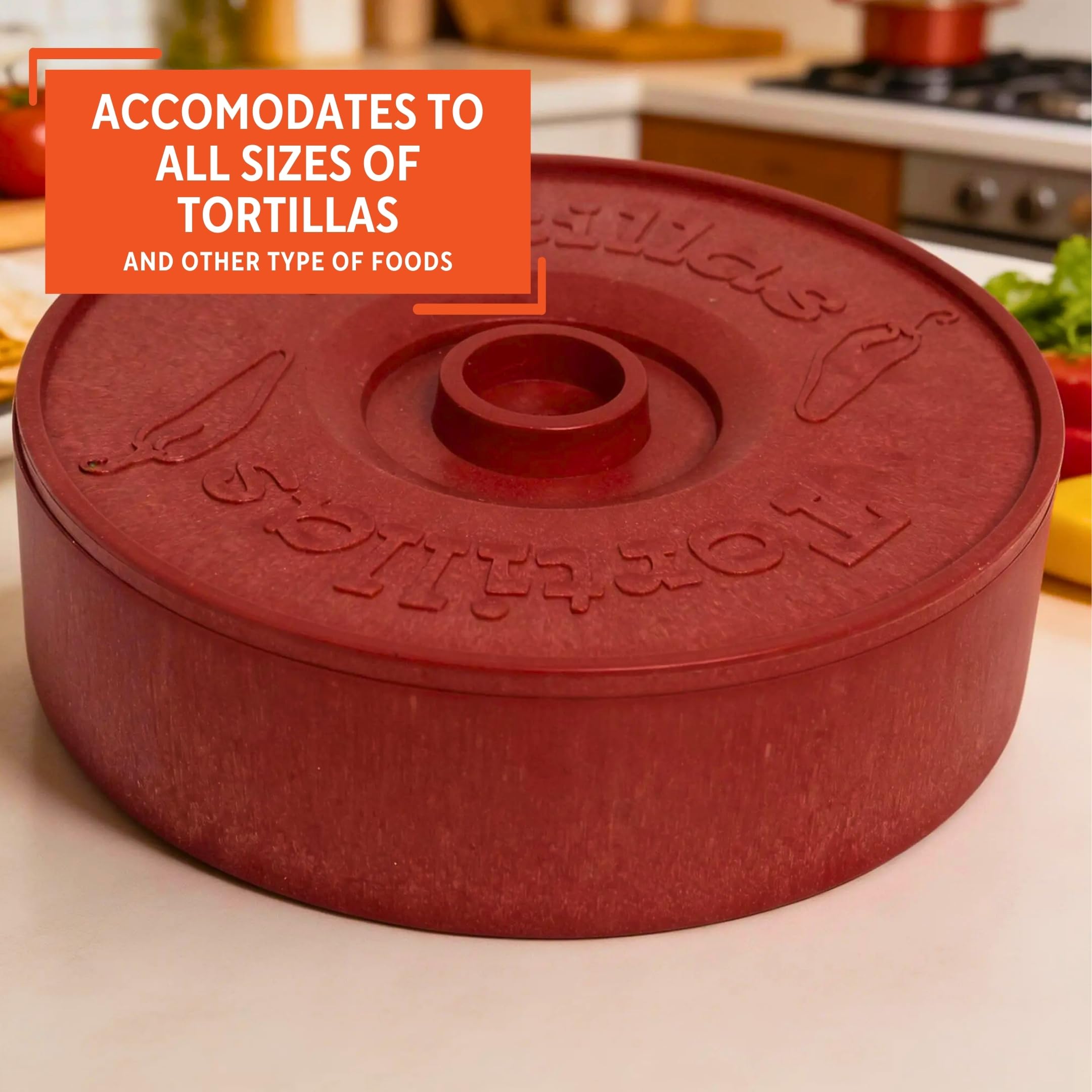 Imusa 8in Tortilla Warmer, Terracotta