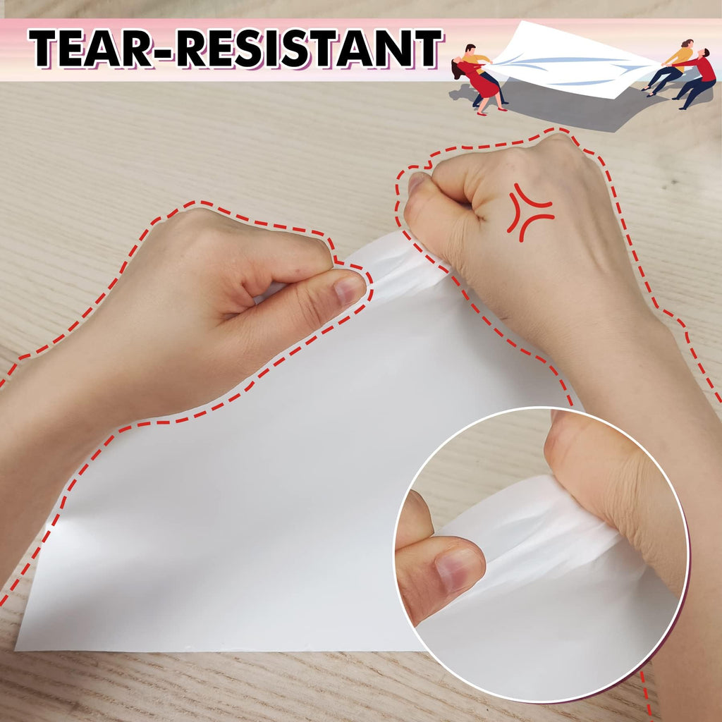 KOALA PAPER Printable Waterproof Paper for Inkjet Printer, 11x17 In 30 Sheets Matte White Vinyl Printer Paper, Non-Tearable, Durable, Quick Drying
