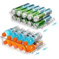 BingoHive 2 Packs Width Adjustable Soda Can Organizer for Fridge Expandable Soda Can Dispenser for Beer Soda Seltzer Pop Can Soda Organizer for Fridge