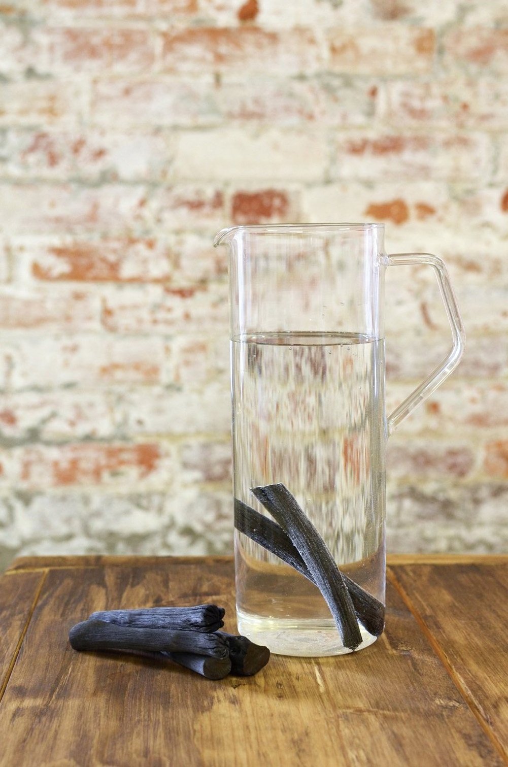 Binchotan Charcoal from Kishu, Japan - Water Purifying Stick for Great-Tasting Water, 6 Slim Sticks, Each Stick Filters Personal-Sized Water Bottle