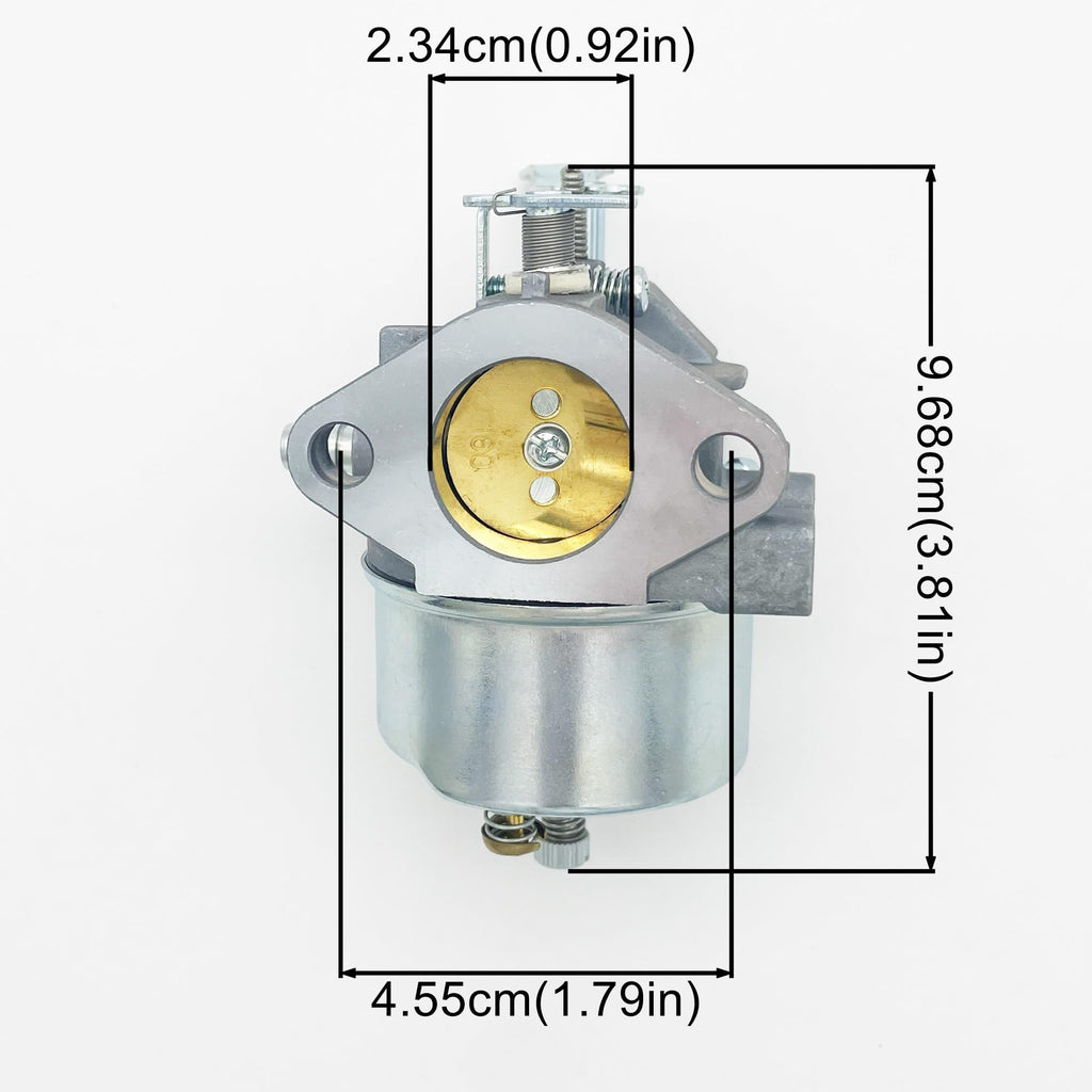 Strongthium Carburetor for Tecumseh 640052 640349 640054 640058 640058A HMSK80 HMSK90 LH318SA LH358SA Adjustable Carb 8HP 9HP 10HP Snowblower Generator Chipper Shredder & Primer Bulb